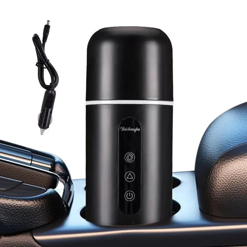 Car Electric Kettle Heated Water Cup 12V/24V Portable Universal Travel Cup with Automatic Stirring Function 420Ml Car Kettles